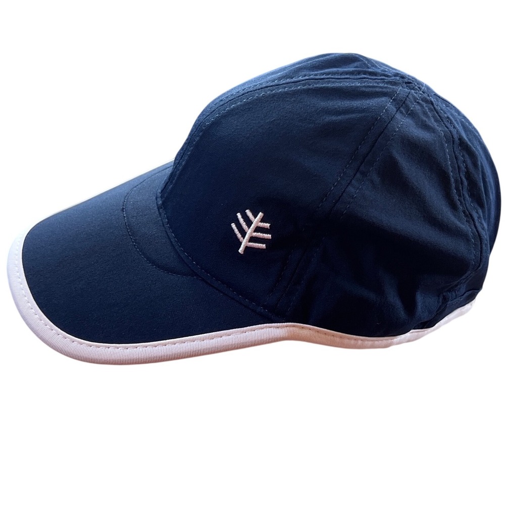 Coolibar Wave Rider Sport Cap Navy Blue White Sun Protection Hat S/M Beach Hikin